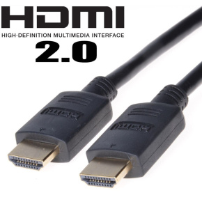 PremiumCord HDMI 2.0 High Speed+Ethernet, pozlátené konk., 15m