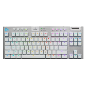 Logitech® G915 TKL Tenkeyless LIGHTSPEED Wireless RGB Mechanical Gaming Keyboard - Tactile - WHITE - US INT'L