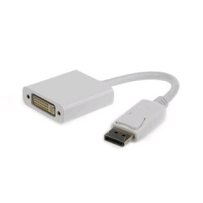 Kábel CABLEXPERT red. Displayport na DVI, M/F, biela