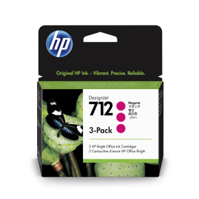 HP 712 3-Pack 29-ml Magenta DesignJet Ink Cartridge