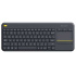 Logitech K400 Plus - Wireless Touch Keyboard - BLACK - SK/CZ