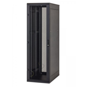 Stojanový rozvádzač 15U (š) 600x (h) 600 perforované dvere., čierny