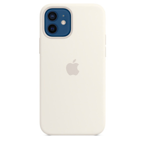 iPhone 12/12 Pre Silicone Case w MagSafe White/SK