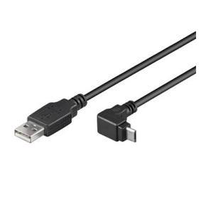 PremiumCord Kábel micro USB 2.0, A-B, 90 °, 3m