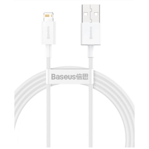 Baseus CALYS-B02 Superior Fast Charging Kábel Lightning 2.4A 1.5m White