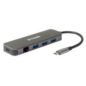 D-Link 5-in-1 USB-C Hub with Gigabit Ethernet/Power Delivery