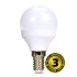 Solight LED žiarovka, miniglobe, 8W, E14, 4000K, 720lm, biele prevedenie