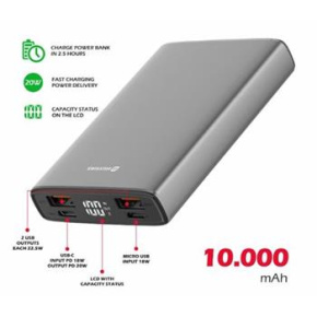 SWISSTEN ALUMINUM POWER BANK 10000 mAh