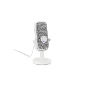 Endorfy mikrofon Solum Voice S, stojánek, pop-up filtr, RGB, USB-C, 3.5mm Jack, Bílá