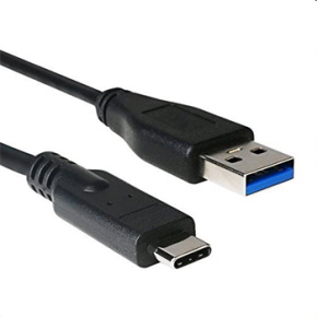 Kábel C-TECH USB 3.0 AM na Type-C kábel (AM/CM), 2m, čierny