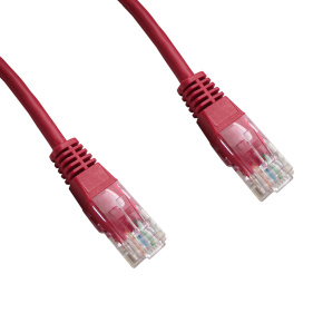 DATACOM patch cord UTP cat5e 1M červený