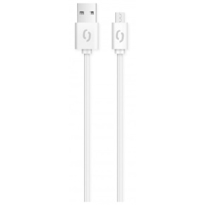 ALIGATOR Dátový kábel 2A micro USB 2m, biely