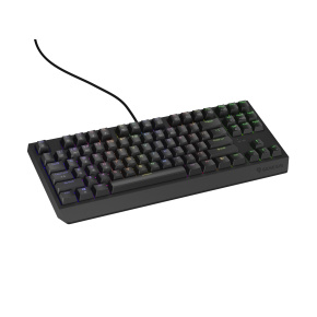 Genesis herná klávesnica THOR 230/TKL/RGB/Outemu Brown/Drôtová USB/US layout/Čierna