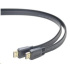 PREMIUMCORD HDMI High Speed + Ethernet plochý kábel, pozlátené konektory, 2 m