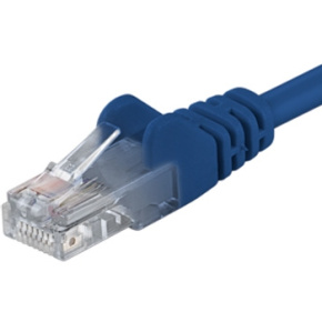 PremiumCord Patch kábel UTP RJ45-RJ45 level 5e 0.5m modrá