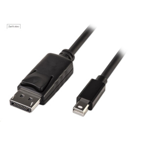 PREMIUMCORD Mini DisplayPort - DisplayPort V1.2 pripojovací kábel M/M 3 m