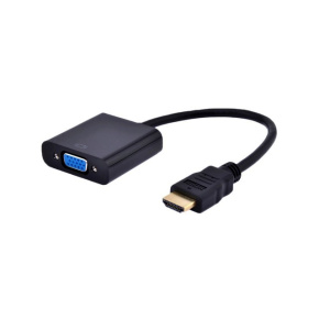 Gembird Adapter HDMI-A - VGA (M/F), čierny