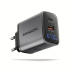 AXAGON ACU-PQ67D, GaN nabíjačka do siete 67W, výstup USB-A+USB-C, PD3.0/PPS/QC4+/SFC2.0/Apple, LCD