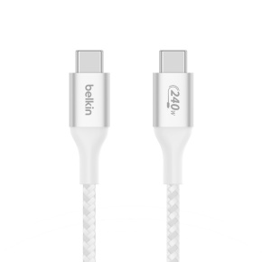 Belkin Boost charge USB-C kábel 240W, 1m, biely