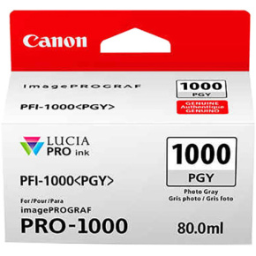 Canon PFI-1000 PGY, photo sivý