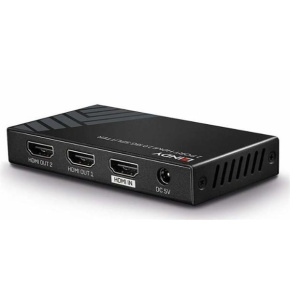 Lindy Video distribútor/splitter HDMI 1IN/2OUT UHD 4K (60Hz) 18G, čierny