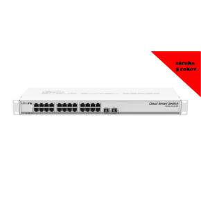 MIKROTIK RouterBOARD Cloud Smart Switch CSS326-24G-2S+RM + SwOS (24x GLAN; 2x SFP+) rack