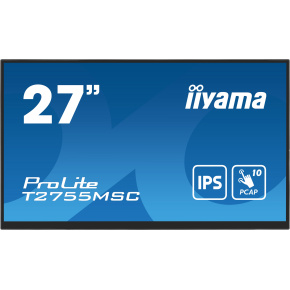 27'' iiyama T2755MSC-B1: IPS, FHD, PCAP, Webcam