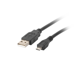 LANBERG Kábel USB 2.0 AM/Micro, 1m, čierny