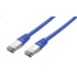 Kabel C-TECH patchcord Cat5e, FTP, modrý, 1m