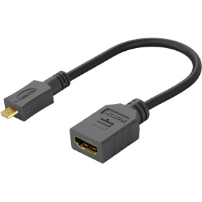 PremiumCord Flexi adaptér HDMI Typ A samica - micro HDMI Typ D samec pre ohybné zapojenie