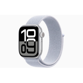 Apple Watch S10/42mm/Silver/Šport Band/Blue Cloud