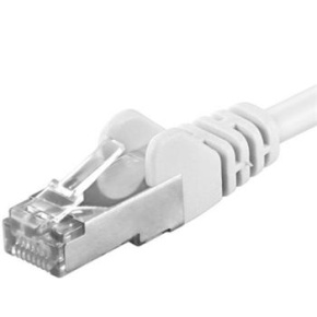 Premiumcord Patch kábel CAT6a S-FTP, RJ45-RJ45, AWG 26/7 0,25 m biela