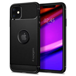 Ochranný kryt Spigen Rugged Armor pre Apple iPhone 11 čierny