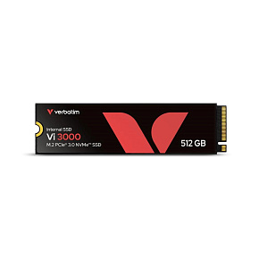 VERBATIM SSD Vi3000 Internal PCIe NVMe M.2 SSD 512GB , W 2500/ R 3300 MB/s VERBATIM SSD Vi3000 Internal PCIe NVMe M.2 SSD 512GB , W 2500/ R 3300 MB/s
