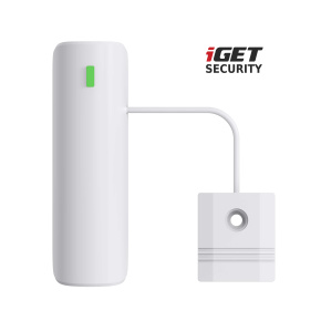 iGET SECURITY EP9 - bezdrôtový senzor na detekciu vody pre alarm M5, výdrž batérie až 5 rokov, 1 km