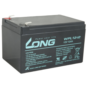 LONG batéria 12V 12Ah F2 LongLife 9 rokov (WPL12-12)