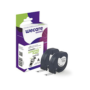 WECARE ARMOR páska kompatibilná s DYMO S0721610, Black/White, 2*12mm*4m