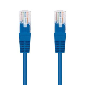 Kábel C-TECH patchcord Cat5e, UTP, modrý, 2m