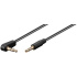 PremiumCord Kabel Jack 3.5mm - 3,5mm konektor 90° M/M 1m