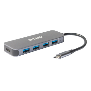 D-Link USB-C na 4-Port USB 3.0 Hub with Power Delivery