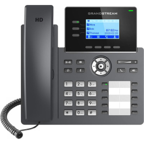 Grandstream GRP2604P SIP telefon, 2,48'' LCD podsv. displej, 6 SIP účty,10BLF tl., 2x1Gbit porty, PoE