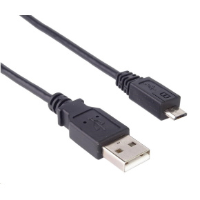 Kábel USB PREMIUMCORD 2.0 Prepojenie A-Micro B. 2 m (čierna)