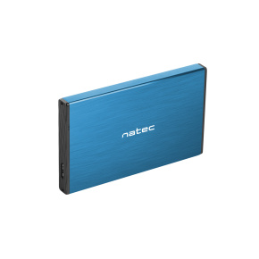 Externý box pre HDD 2,5'' USB 3.0 Natec Rhino Go, modrý, hliníkové telo