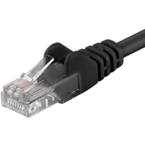 Patch kábel UTP RJ45-RJ45 level CAT6, 1,5 m, čierna