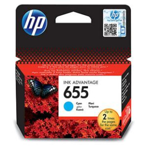 HP 655 azúrová atramentová kazeta, CZ110AE