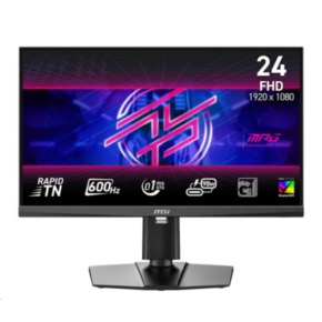 MSI LCD MPG 242R X60N, 24,1" FHD, 600Hz, 0,1ms, USB, DP, HDMI, VESA, Audio, Black MSI LCD MPG 242R X60N, 24,1" FHD, 600Hz, 0,1ms, USB, DP, HDMI, VESA, Audio, Black