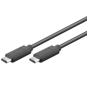 PremiumCord USB-C/male - USB-C/male, čierny, 0,5m