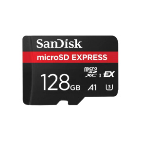SanDisk micro SDXC karta 128GB Express (880/480 MB/s, A1, UHS-I, U3) SanDisk micro SDXC karta 128GB Express (880/480 MB/s, A1, UHS-I, U3)