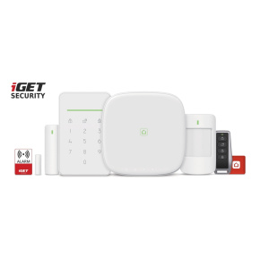 iGET SECURITY M5-4G Premium - Inteligentný 4G/WiFi/LAN alarm, ovládanie kamier a zásuviek, Android, iOS
