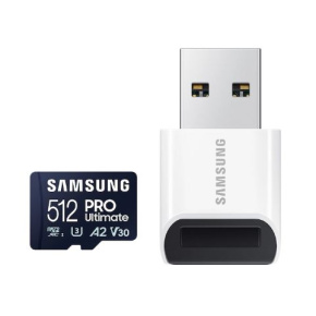 Samsung PRO Ultimate/micro SDXC/512GB/200MBps/UHS-I U3 / Class 10/+ Adaptér/Modrá